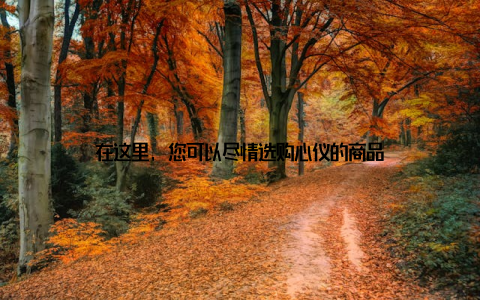 在这里, 您可以尽情选购心仪的商品