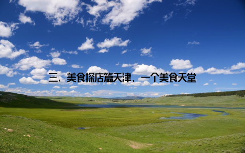 三、美食探店篇天津, 一个美食天堂