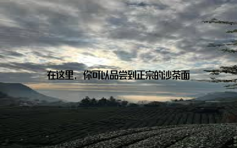 在这里, 你可以品尝到正宗的沙茶面