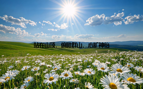 站在山顶, 俯瞰群山, 心旷神怡