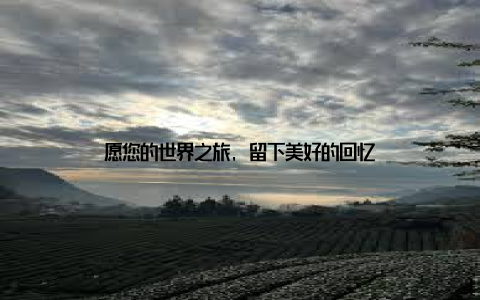 愿您的世界之旅, 留下美好的回忆