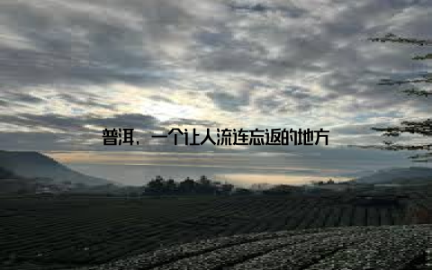 普洱, 一个让人流连忘返的地方